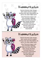 Vorschau - Fördermaterial/Inklusion - Waschbärklasse Kummerkasten Vorlagen - Seite 3