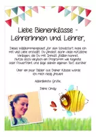 Vorschau - Merkblätter - Materialpaket Schulanfang Bienenklasse - Seite 1
