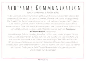 Vorschau - Poster - Achtsame Kommunikation - 5 Schritte inkl. Bildkarten (1.-4. Klasse) - Seite 1