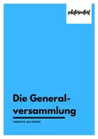 Vorschau - Arbeitsblätter - Die Generalversammlung der UNO - Vereinte Nationen (Arbeitsblatt & Video) - Deckblatt