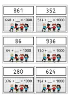 Vorschau - Arbeitsblätter - Fußball-Rechenspiel mit Arbeitsblatt: Ergänzen bis zur 1000 - Seite 3