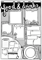Vorschau - Arbeitsblätter - Food and drinks - worksheet - Deckblatt