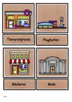 Vista previa - Juegos / Gamificación - Clasificación de la palabra de la imagen Edificio de una ciudad - página 1