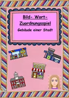 Vista previa - Juegos / Gamificación - Clasificación de la palabra de la imagen Edificio de una ciudad - Portada