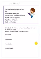 Vorschau - Stundenentwürfe - Silben lesen, erkennen und schreiben Aufgaben mit Lösungen - Seite 2