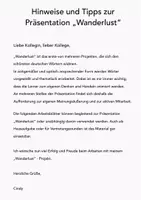 Vorschau - Spiele - WANDERLUST - DAF Power Point Präsentation, 20 Seiten Wortschatz Thema Wandern, Kreatives Schreiben, Sprechanlässe, Grammatik - Seite 1