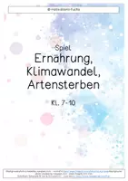 Vorschau - Spiele - Spiel Ernährung Klimawandel Artensterben - Deckblatt