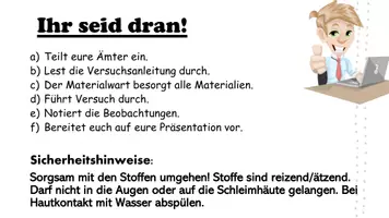 Vorschau - Stundenentwürfe - Die Eigenschaften der Säuren - Versuchsanleitung - Seite 2