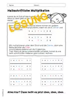 Vorschau - Arbeitsblätter - Halbschriftlich multiplizieren - Arbeitsblätter und mini-Heft - Seite 2