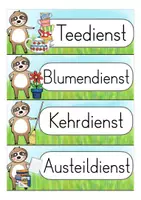 Vorschau - Lehrpläne/Lehrermaterial - Faultierklasse Klassendienste Klassentier Faultier - Seite 2