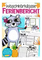 Vorschau - Arbeitsblätter - Ferienbericht Waschbärklasse - Deckblatt