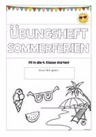 Vorschau - Arbeitsblätter - Deutsch Übungsheft Sommerferien - Ende Klasse 3 - Seite 1