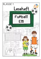 Vorschau - Arbeitsblätter - Fußball EM- Leseheft- Klasse 1 - Deckblatt