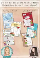 Vorschau - Arbeitsblätter - Ferienheft Deutsch & Mathe Paket Klasse 1-2 | Wiederholung Sommerferien - Seite 3