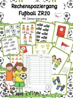 Vorschau - Arbeitsblätter - Rechenspaziergang Fußball ZR 20 (nicht nur zur EM/WM) - Deckblatt