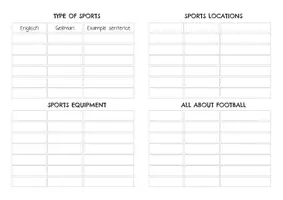 Vorschau - Arbeitsblätter - Vocabulary Journal - Sports - Seite 2