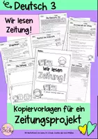 Vorschau - Arbeitsblätter - Unser Zeitungsprojekt (Kopiervorlagen, Zeitung lesen) - Deckblatt