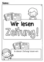 Vorschau - Arbeitsblätter - Unser Zeitungsprojekt (Kopiervorlagen, Zeitung lesen) - Seite 1