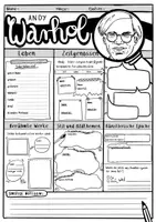 Vorschau - Arbeitsblätter - Andy Warhol - Arbeitsblatt zur Recherche - Seite 2