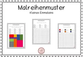 Vorschau - Arbeitsblätter - Einmaleins-Muster: 32 Stationskarten - Deckblatt