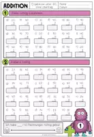 Vorschau - Arbeitsblätter - ADDITION - 25 Arbeitsblätter (differenziert mit und ohne Übertrag) - Seite 2
