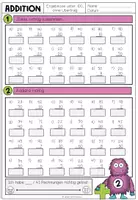 Vorschau - Arbeitsblätter - ADDITION - 25 Arbeitsblätter (differenziert mit und ohne Übertrag) - Seite 3