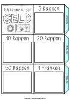Vorschau - Arbeitsblätter - Leporello | Unser Geld | Franken & Rappen | ab Klasse 1 - Seite 1