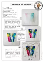 Vorschau - Arbeitsblätter - Kunststunde: Kunstwerk mit Betonung - Seite 1
