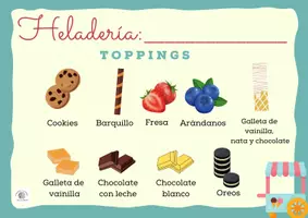 Vista previa - Juegos / Gamificación - JUEGO DIDÁCTICO: LA HELADERÍA (A partir de 4-5 años) - página 1