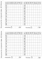 Vista previa - Hojas de trabajo - Cuaderno de trabajo Tablas de multiplicar de 2 5 3 4 9 8 6 7 - página 3