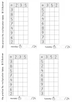 Vista previa - Hojas de trabajo - Cuaderno de trabajo Tablas de multiplicar de 2 5 3 - página 2