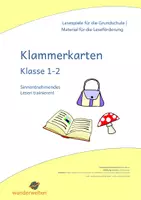 Vorschau - Spiele - Grundwortschatz 1. Klasse - Leseübungen - Bild-Wort-Zuordnung - 50 Klammerkarten (2) - Lesekarten (2) - Deckblatt