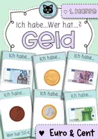 Vorschau - Spiele - Ich habe...Wer hat...? | € - Geldscheine & Münzen | 1. Kl. - Deckblatt