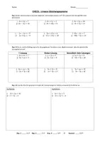 Vorschau - Test - Kompetenzcheck: Lineare Gleichungssysteme 1 (mit Lösungen) - Seite 1