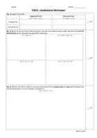 Vorschau - Test - Kompetenzcheck: Quadratische Gleichungen 2 (mit Lösungen) - Seite 1