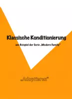 Vorschau - Arbeitsblätter - Klassische Konditionierung am Beispiel der Serie „Modern Family“(„Adoptieren“) - Deckblatt