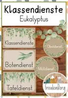 Vorschau - Poster - Klassendienste - Classroom Management - Deckblatt