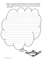 Vorschau - Arbeitsblätter - 4 Arbeitsblätter/ Vertretungsstunde "Kreatives Schreiben-Eine Wunderlampe" Klasse 5-7 - Seite 2