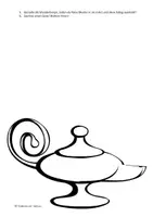 Vorschau - Arbeitsblätter - 4 Arbeitsblätter/ Vertretungsstunde "Kreatives Schreiben-Eine Wunderlampe" Klasse 5-7 - Seite 3