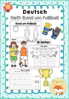 Vorschau - Arbeitsblätter - Heft: Rund um Fußball - Vielfältige Deutschübungen - Deckblatt