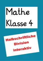 Vorschau - Interaktives Material - Halbschriftliche Division im Millionraum interaktiv üben - Deckblatt