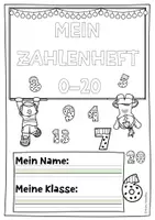 Vorschau - Arbeitsblätter - Zahlen von 0-20 - Workbook / Arbeitsheft / Übungen - Seite 1