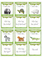 Vista previa - Juegos / Gamificación - Wild animals - I have... - Who has...? (picture-word) - página 3