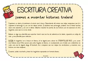 Vista previa - Hojas de trabajo - Escritura creativa @conpdept - página 1