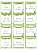 Vista previa - Juegos / Gamificación - Wild animals - I have... - Who has...? (word-word) - página 3