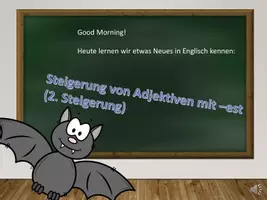 Vorschau - Präsentationen/Tafelbilder - Lernvideo und Folien zu: Adjektive zweite Steigerung - Seite 2