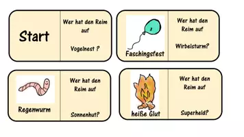 Vorschau - Spiele - Reimdomino - Lesedomino / Lesekette, inklusive digitaler Lernapp - Seite 1