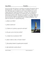 Vorschau - Text - Joan Miró Biografía de Artista Español: Text - Seite 1