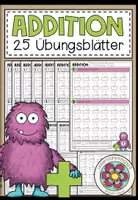 Vorschau - Arbeitsblätter - ADDITION - 25 Arbeitsblätter (differenziert mit und ohne Übertrag) - Deckblatt