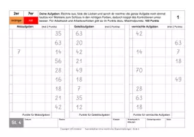 Vorschau - Arbeitsblätter - 1x1-Training - zwei Malreihen OHNE Überschneidungen - St. 4 - Seite 3